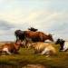 Five Cows in a Landscape